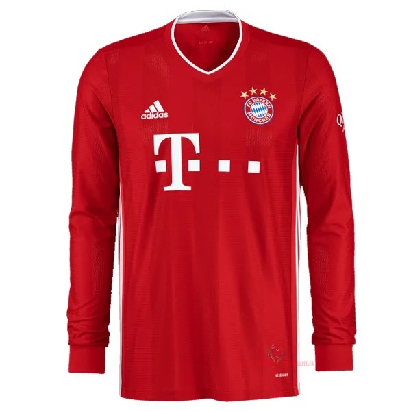 Maillot Om Pas Cher adidas Domicile Manches Longues Bayern Munich 2020 2021 Rouge